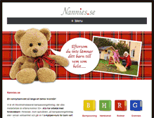 Tablet Screenshot of nannies.se