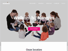 Tablet Screenshot of nannies.nl